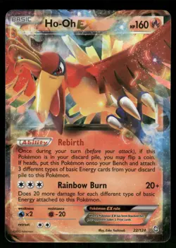 Ho-Oh EX 22/124 Ultra Rare Holo NM Pokemon Dragons Exalted - Image 1