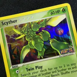 INVERETED POKEBALL ERROR Scyther 46/115 Unseen Forces Reverse Holo Pokemon Card - Image 1