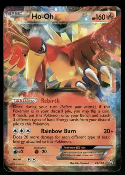 Ho-Oh EX 22/124 Ultra Rare Holo NM Pokemon Dragons Exalted - Image 1