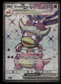 Slowking ex - 238/193 Ultra Rare Holo NM Pokemon SV02: Paldea Evolved - Image 1