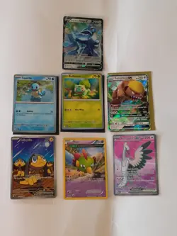 Pokemon GX-Bulbasaur-Squirtle Promos-Illustration Rare-Full Art Holo Card Lot - Image 1