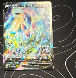 Pokemon Galarian Rapidash V 168/198 Chilling Reign Ultra Rare Full Art Holo - Image 1