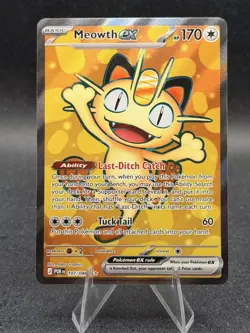 Meowth ex 107/088 FULL ART ULTRA RARE HOLO Perfect Order Me03 Pokemon English EN - Image 1
