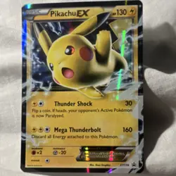 Pikachu EX XY174 XY Promo Holo 130 HP Basic Lightning Pokemon TCG Card - Image 1