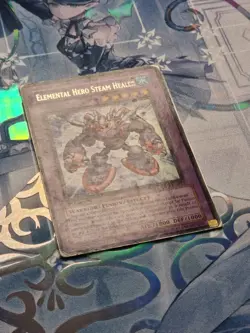 DP1-EN013 Elemental Hero Steam Healer Ultra Rare 1st Ed Heavily Played YuGiOh - Image 2