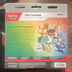 Pokemon TCG First Partner Illustration Collection Series 1 Promo Box 9 Cards - Image 2