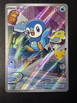 Pokemon TCG: Piplup 042 Mega Evolution First Partner Promo - Image 1