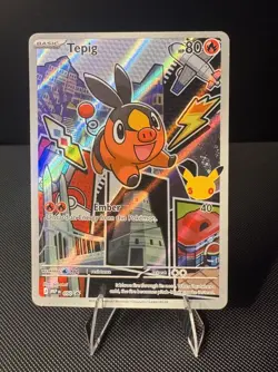 Tepig 050 Pokemon TCG First Partner Illustration Collection Series 2 Promo NM/M - Image 1