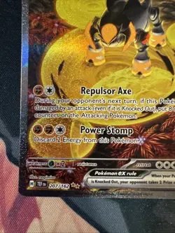Pokemon TCG Iron Boulder EX Scarlet & Violet Temporal Forces 207/162 Card NM - Image 3