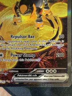 Pokemon TCG Iron Boulder EX Scarlet & Violet Temporal Forces 207/162 Card NM - Image 4
