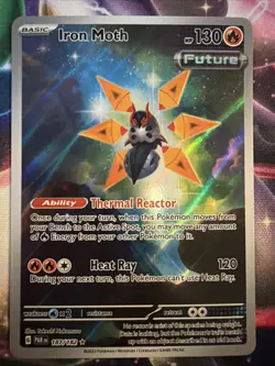 Iron Moth 187/182 Pokemon Paradox Rift Illustration Rare Card NM - Image 1
