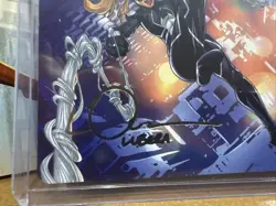 MTG Marvel Spider-Man Art Card Arana Heart of the Spider #37/54 Gold Signature - Image 2