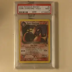 Wizards of the Coast 2000 Pokemon Team Rocket Dark Charizard 4/82 Holo PSA 9 - Image 1
