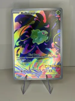 Pokemon TCG Bulbasaur IR 133/132 Mega Evolutions Stamped Mint 💎 - Image 1