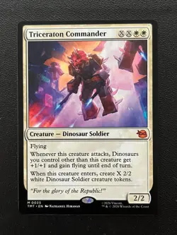 Triceraton Commander 0025 Teenage Mutant Ninja Turtles Magic: The Gathering NM - Image 1