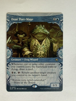 Dour Port-Mage - #47 (showcase) -Bloomburrow BLB - NM - Magic The Gathering - Image 1