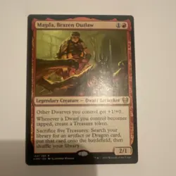 MTG Magic the Gathering Magda, Brazen Outlaw Kaldheim Rare Red 142/285 EN - Image 1