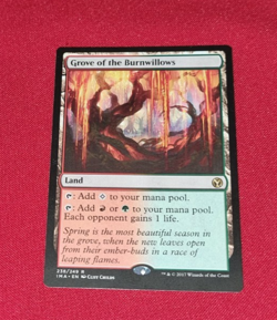 Magic the Gathering Grove of the Burnwillows Iconic Masters Used - Image 1