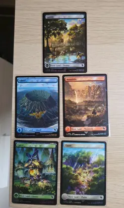 Magic The Gathering Chocobo Track Foil Lands Bundle X5 - Image 1
