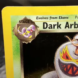 Dark Arbok Holo Rare 2/82 Team Rocket Pokemon TCG Card Vintage 1999 WOTC ✨ - Image 3