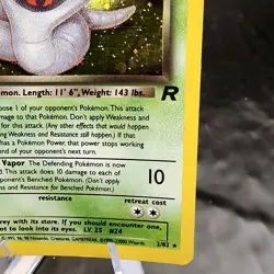 Dark Arbok Holo Rare 2/82 Team Rocket Pokemon TCG Card Vintage 1999 WOTC ✨ - Image 5