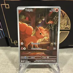 Pokemon TCG Mega Evolution 138/132 Vulpix IR Illustration Rare - Image 1