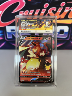 Lance's Charizard V SWSH133 Black Star Promo Pokemon Card ACE 8 NM-MT - Image 1