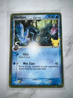 Mimikyu SWSH136 Holo Celebrations Sword & Shield Black Star Promo Pokemon NM - Image 2