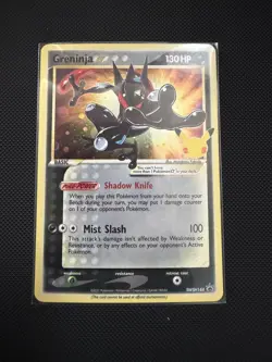 Pokemon TCG Greninja Gold Star SWSH144 Celebrations Card Black Star Promo - Image 1