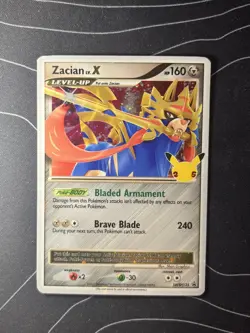 Pokemon Celebrations: Classic Collection Zacian Lv. X Black Star Promo SWSH135 - Image 1