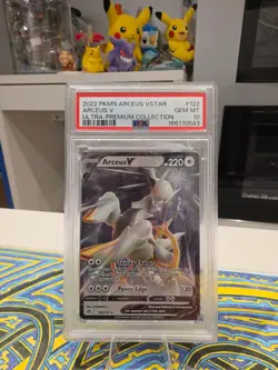 PSA 10 Pokemon Arceus V Ultra Premium Collection Box Metal Card 2022 - Image 1