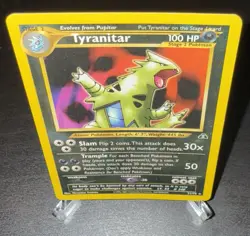 Tyranitar Non Holo Rare 31/75 Neo Discovery Set Vintage Pokemon Card - Image 4