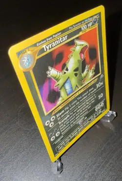 Tyranitar Non Holo Rare 31/75 Neo Discovery Set Vintage Pokemon Card - Image 5