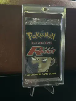Pokemon Team Rocket Booster Pack Unlimited Edition TCG Includes Magnetic Case - Image 1