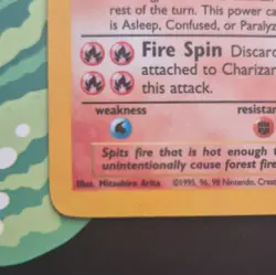 Pokemon TCG Charizard 4/102 Base Set Holo Rare English 1999 Stage 2 120HP - Image 5