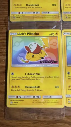 Ash's Pikachu Pokemon I Choose You! Promo #SM108 Sealed Lot Of 8! - Image 3