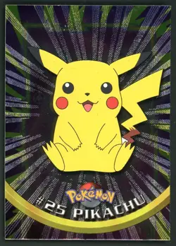 Pokemon Card Pikachu #25 Holo Foil Topps TV Animation Series LP - Image 1