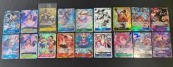 One Piece tcg Card Game 18 Cards Mixed Lot w/ Alt Arts - Image 1