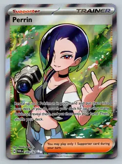 Pokemon Card Perrin 209/167 Twilight Masquerade - Near Mint - Image 1