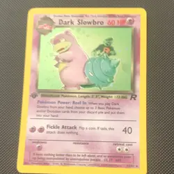 Pokemon TCG Dark Slowbro 12/82 1st Edition Holo Team Rocket Rare WOTC Near Mint - Image 1