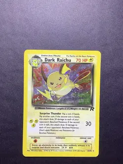 MINT Pokemon TCG Dark Raichu Team Rocket 83 Holo Unlimited Secret Rare - Image 2