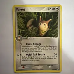 Furret 22/109 EX Team Rocket Returns Non-Holo Rare Vintage Pokemon Card LP - Image 1