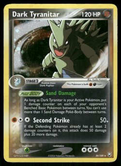 Pokemon TCG - Team Rocket Returns - Dark Tyranitar 20/109 Holo - P - Image 1