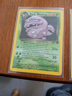 Pokemon Dark Wheezing Non Holo Rare TCG Card 14/82 Team Rocket Series - Image 3