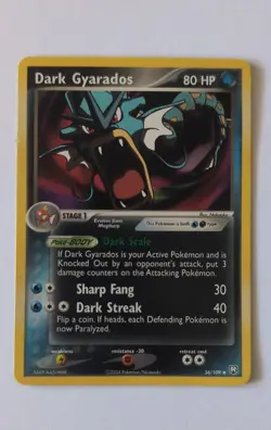 Pokemon TCG Dark Gyarados EX Team Rocket Returns 36/109 Regular Uncommon - Image 2