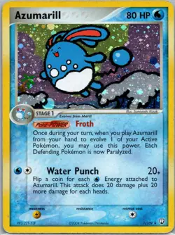 Azumarill 1/109 - Pokemon TCG EX Team Rocket Returns - - Holo Rare - MP - Image 1