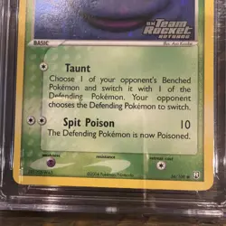 CGC 8.5 Grimer EX Team Rocket Returns 56/109 Reverse Holo Stamped Pokemon Card - Image 4