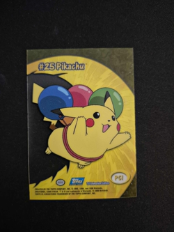 Pikachu Topps Clear Card #25 - Pokemon Topps 2000 TV Animation NM - Image 2