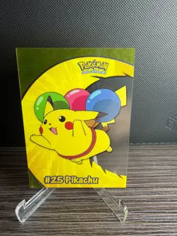 2000 Topps Pokemon TV Animation PIKACHU PC1 Clear Card #REFP09 - Image 1