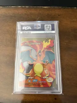 Topps 2000 Pokemon Charizard TV Animation Clear Card PC3 English PSA 9 - Image 1